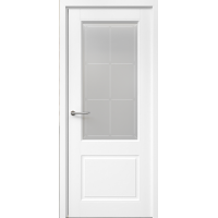 Дверь межкомнатная ALBERO Классика-2 белая, стекло мателюкс Прованс