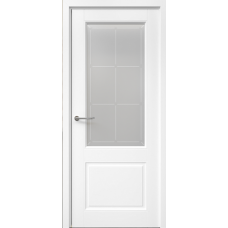 Дверь межкомнатная ALBERO Классика-2 белая, стекло мателюкс Прованс