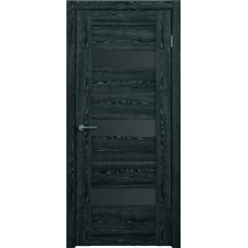 Дверь межкомнатная ALBERO Альянс БОСТОН Черное дерево, стекло графит