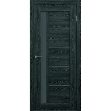 Дверь межкомнатная ALBERO Альянс МЕХИКО Черное дерево, стекло графит