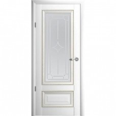 Дверь межкомнатная ALBERO Галерея ВЕРСАЛЬ 1 белая, стекло мателюкс Галерея