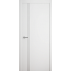 Дверь межкомнатная ALBERO Геометрия ГЕОМЕТРИЯ-5 белая, стекло белое