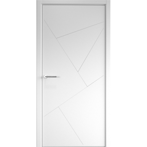 Дверь межкомнатная ALBERO Геометрия ГЕОМЕТРИЯ-2 белая, глухое полотно