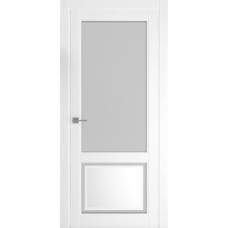 Дверь межкомнатная ALBERO Империя АФИНА-1 белая, стекло мателюкс