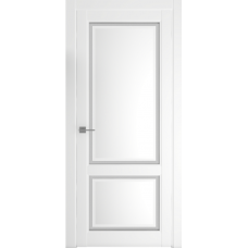 Дверь межкомнатная ALBERO Империя АФИНА-2 белая, глухое полотно, стекло мателюкс