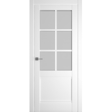 Дверь межкомнатная ALBERO Империя КИОТО белая, стекло мателюкс