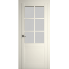 Дверь межкомнатная ALBERO Империя КИОТО Ваниль, стекло мателюкс