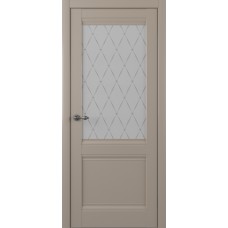 Дверь межкомнатная ALBERO Империя РИМ серая, стекло мателюкс Гранд