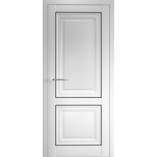Дверь межкомнатная ALBERO Империя СПАРТА-2 белая, глухое полотно, молдинг