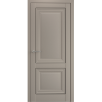 Дверь межкомнатная ALBERO Империя СПАРТА-2 серая, глухое полотно, молдинг