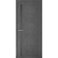 Дверь межкомнатная ALBERO Мегаполис Loft ВАЛЕНСИЯ Бетон темный, стекло графит