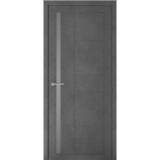 Дверь межкомнатная ALBERO Мегаполис Loft ВАЛЕНСИЯ Бетон темный, стекло мателюкс