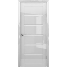 Дверь межкомнатная Мегаполис GL ВЕНА, цвет белый, покрытие глянец