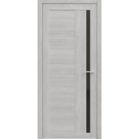 Дверь межкомнатная ALBERO Мегаполис Экошпон ВАЛЕНСИЯ Дуб нордик, стекло черное