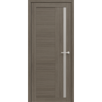 Дверь межкомнатная ALBERO Мегаполис Экошпон ВАЛЕНСИЯ Серый кедр, стекло мателюкс