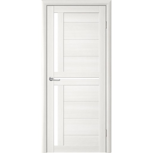 Дверь межкомнатная ALBERO Тренд Т-5 Лиственница белая, стекло белое