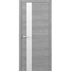 Дверь межкомнатная Status-G с алюминиевой кромкой, цвет дуб скальный, покрытие Art-шпон