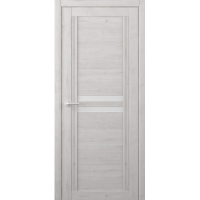 Дверь межкомнатная ALBERO West КАРОЛИНА Жемчужный, стекло белое