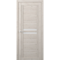 Дверь межкомнатная ALBERO West КАРОЛИНА Кремовый, стекло белое