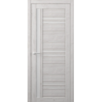 Дверь межкомнатная ALBERO West НЕВАДА Жемчужный, стекло белое
