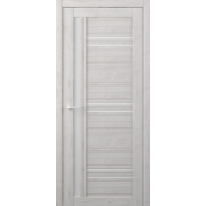 Дверь межкомнатная ALBERO West НЕВАДА Жемчужный, стекло белое