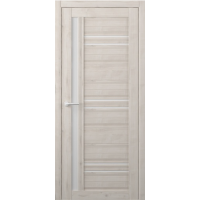 Дверь межкомнатная ALBERO West НЕВАДА Кремовый, стекло белое