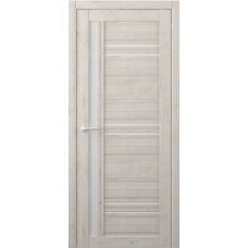 Дверь межкомнатная ALBERO West НЕВАДА Кремовый, стекло белое