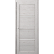 Дверь межкомнатная ALBERO West ТЕХАС Жемчужный, стекло белое