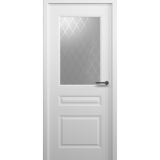 Дверь межкомнатная ALBERO Стиль СТИЛЬ-2 белая, стекло Рубин