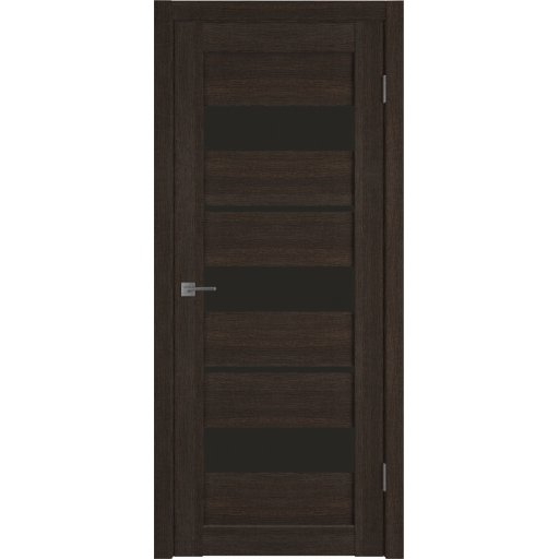 Дверь межкомнатная ВФД Atum X23 Венге, стекло черное "Black Gloss"