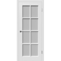 Дверь межкомнатная ВФД Winter ПОРТА белая эмаль, стекло белый сатинат "White Cloud"