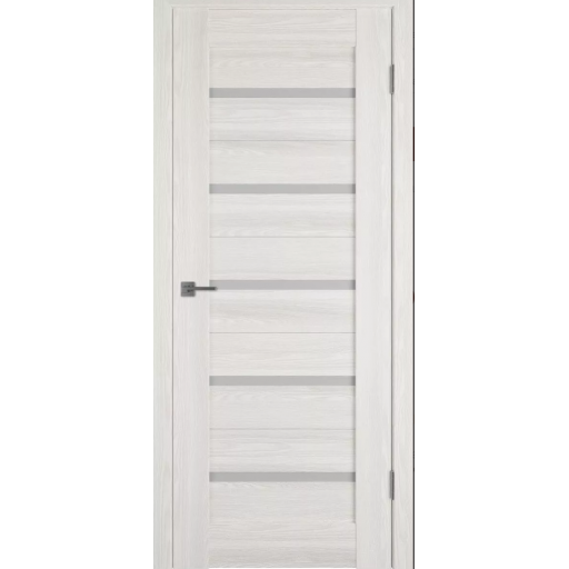 Дверь межкомнатная ВФД Atum X7 Shimmer, стекло белый сатинат "White Cloud"