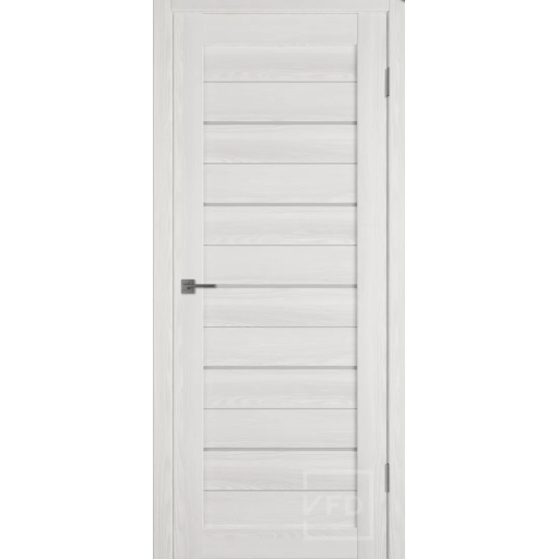 Дверь межкомнатная ВФД Atum X5 Shimmer, стекло белый сатинат "White Cloud"