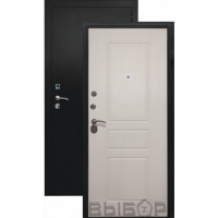 Дверь входная металлическая Выбор Классика, черный бархат/ясень белый