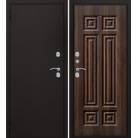Дверь входная металлическая Аргус Ария Термо, Букле черный / Статус коньяк с терморазрывом
