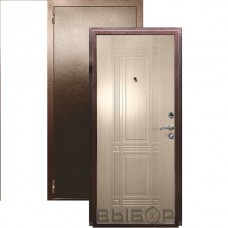 Дверь входная металлическая Выбор Лидер, антик медь/беленый дуб