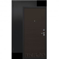 Дверь входная металлическая Выбор Модерн, черный бархат/венге