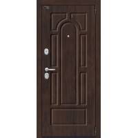 Дверь входная металлическая Выбор Щит, венге тисненый/венге светлый