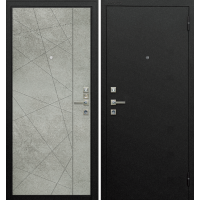 Дверь входная металлическая Аргус ХЬЮСТОН, Букле темно-серый - Бетон светлый, с терморазрывом
