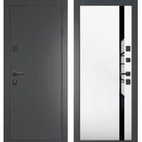 Дверь входная металлическая Интекрон G-EVOLUTION Royal-2, Металлик графит- Белый софт