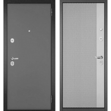 Дверь входная Бульдорс TRUST ECO 159, Антрацит букле - Светло-серый