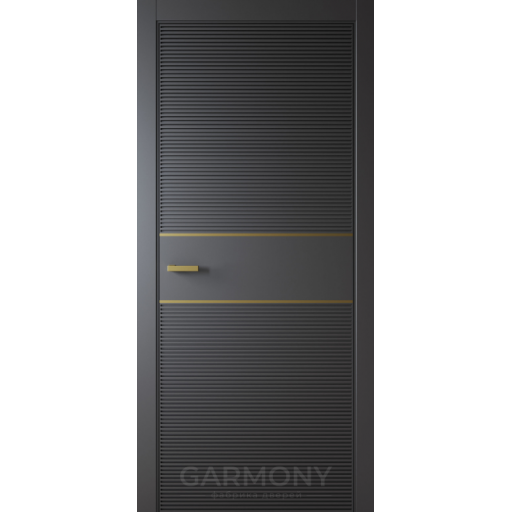 Дверь межкомнатная Garmony Z2M, глухое полотно, молдинг