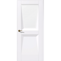 Дверь межкомнатная Дубрава Сибирь Муза АККОРД 2 белая, стекло