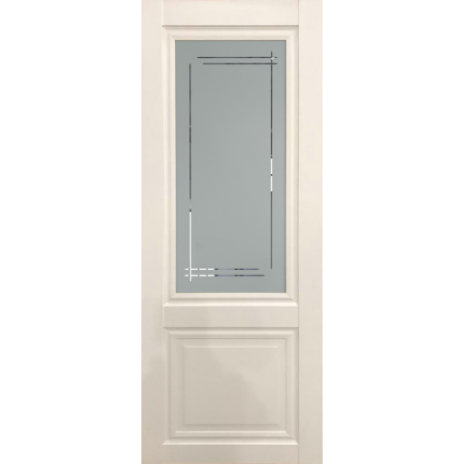 Дверь межкомнатная ЛесКом Венеция-4 Магнолия, стекло Мадрид