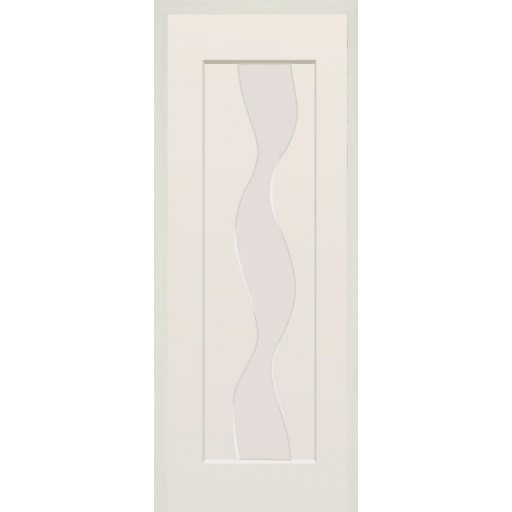 Дверь межкомнатная Леском Водопад Беленый дуб, глухое полотно