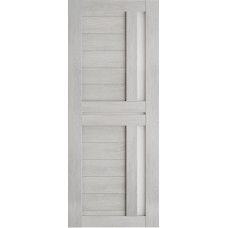 Дверь межкомнатная Леском Техно-9 Шале серый, стекло белое матовое