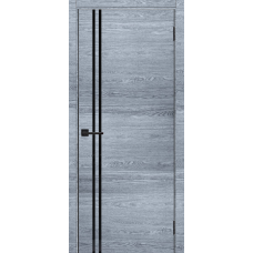 Дверь межкомнатная Леском Royal 5 Астана грей, глухое полотно, кромка, молдинг