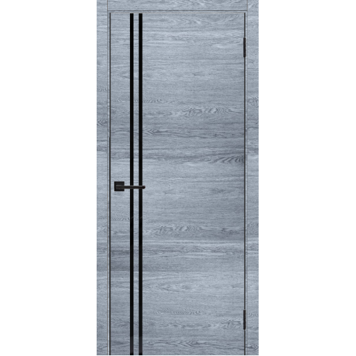 Дверь межкомнатная Леском Royal 5 Астана грей, глухое полотно, кромка, молдинг