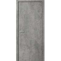 Дверь межкомнатная ламинированная Сибирь Профиль Цемент темный, глухое полотно, кромка
