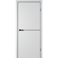 Дверь межкомнатная Сибирь Профиль Aura Fusion FN32 Серый эмалит, глухое полотно, кромка, молдинг